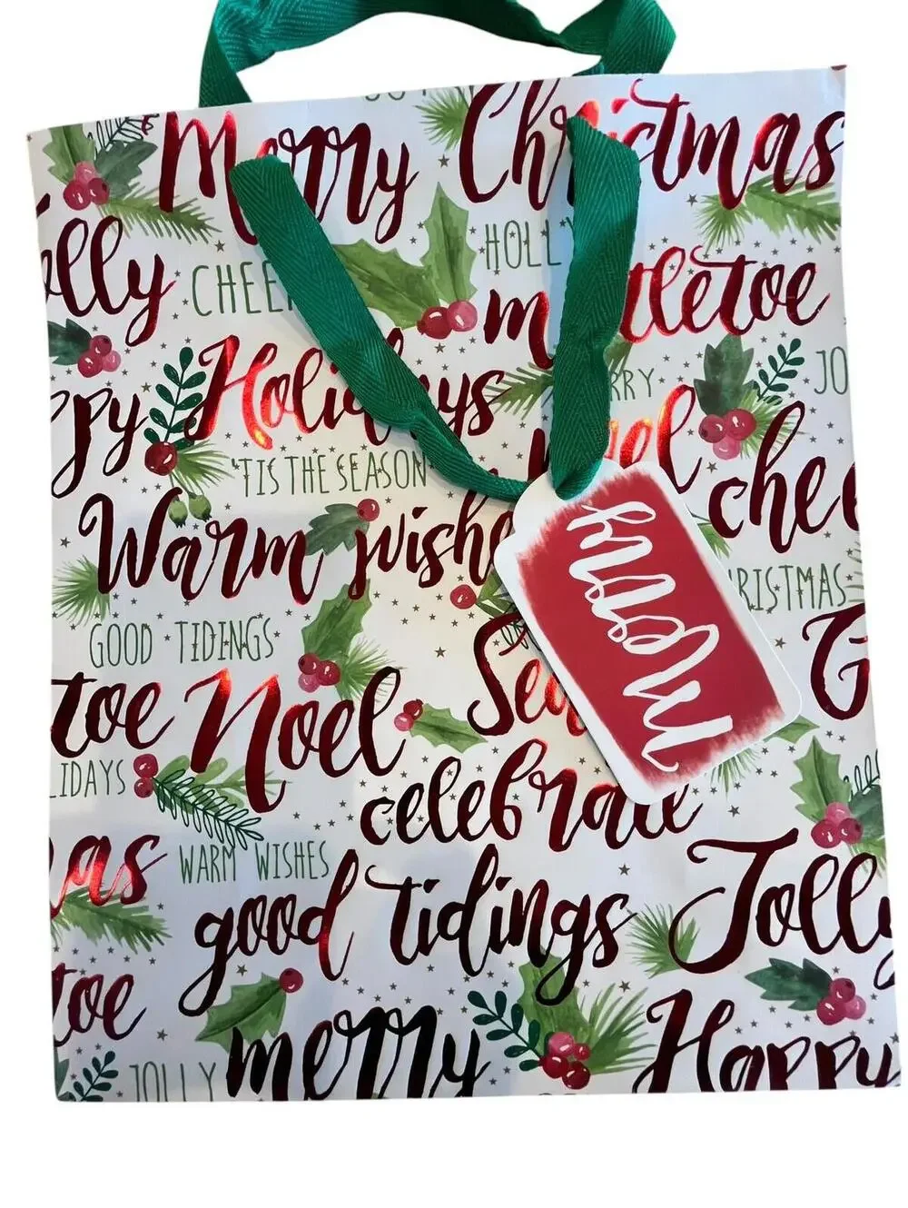 Christmas Gift Bags New 21 Pcs Various Sizes  and Designs NWT